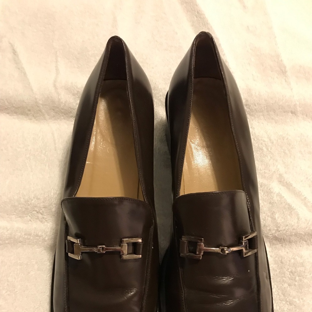 Ladies Gucci Loafers Rich Brown w: Silver Bit 9.5